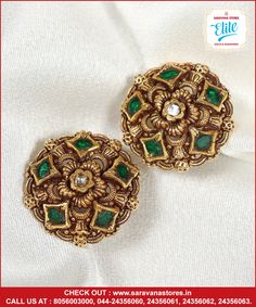 Thali Kodi, Studs Indian, Big Earrings Gold, Kundan Studs, Antic Jewellery, Indian Gold Jewellery Design, Diamond Pendant Jewelry, Real Diamond Earrings