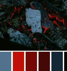 the color scheme is red and blue, with some dark colors in it as well