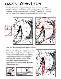 an instruction manual for how to draw a character from the animated movie, classic composition