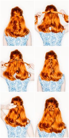 Easy flower braids Half Up Half Down Short Hair, Flower Braid, Messy Bun For Short Hair, Easy Hair Up, Wedding Hairstyles Medium Length, Flower Braids, Long Box Braids, Easy Flower, Pinterest Hair