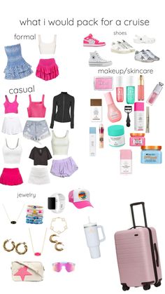 What To Pack For The Beach Preppy, What To Pack For Vacation Preppy, Preppy Summer Vacation Outfits, Summer Outfits For A Cruise, Preppy Vacation Packing, Packing List For A Cruise, Teen Cruise Outfits, Preppy Cruise Outfits, Cruise Outfits Teenage Girl