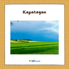 an image of a green field with the words kapaatagan written in it