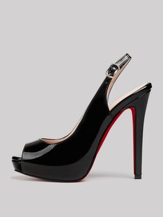 Pin Interest, Hot Heels, Patent Shoes, Slingback Sandals, Brown Leopard, Red Bottoms, Slingback Sandal, Platform Heels, Red And Blue