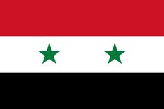 the flag of iraq with three green stars on it's chest and two red, white, and black stripes