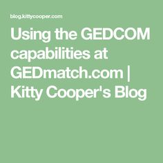 the words using the geddom capabilities at geomatch com kitty cooper's blog