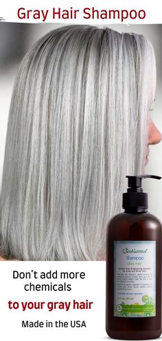 Brighter, healthy-looking hair is made possible with hair loving Avocado, Pomegranate and Black Currant Seed oils. Silver And White Hair, Gray Hair Shampoo, Gray And Silver Hair, Shampoo For Gray Hair, Grey Hair Transformation, Silver Blonde Hair, Blonde Hair Color Ideas, Seed Oils, Silver Grey Hair