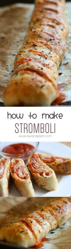 how to make stromboli bread with tomato sauce