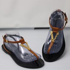 Brand New Never Worn. Beautiful Color Designer Ankle Strap Sandals For Beach, Luxury Ankle Strap Beach Sandals, Luxury Sandals With Removable Insole For Beach, Versace Shoes, Women's Shoes Sandals, Limited Time, Beautiful Colors, Versace, Shoes Sandals