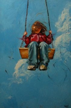 and another swing painting by...Roz. A Child, A Girl