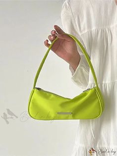 Bird in Bag - Oxford Solid Color Shoulder Hobo Bag with Zipper and Retro Underside Top Handle Casual Clutch, Bags Vintage, Bag With Zipper, Baguette Bag, Underarm Bag, Bird In Bag, Bag Bag, Hobo Bag, Evening Bags