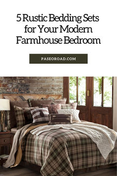 Rustic Bedding Sets For Your Modern Farmhouse Bedroom Lodge Bedding, Rustic Comforter, Plaid Comforter, Full Comforter Sets, Plaid Bedding, Twin Comforter Sets, Farmhouse Bedding, King Comforter Sets