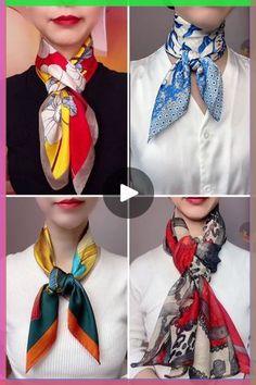 Genius Ways to Style Your Scarf Like a Fashion Pro How To Fold A Neck Scarf, Neck Scarf Tie, How To Put Scarf On Neck, Tying A Neck Scarf, Tieing Scarfs Around Neck, How To Scarf Wrap, How To Fold A Scarf, How To Tie Neck Scarf, Tying Scarfs How To Neck Scarves