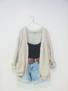 Cute Long Cardigan Outfit, Cardigan Outfits, Cardigan Long, Mode Vintage, Outfits Ideas, Denim Jean