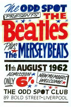 an advertisement for the beatles concert at old spot liverpool on august 22, 2012 in liverpool, england