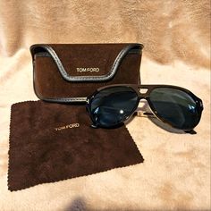 Made In Italy Authentic With Tag Measurements Are In Photos Pet Friendly And Smoke-Free Home Luxury Brown Aviator Sunglasses With Tinted Lenses, Luxury Black Sunglasses For Travel, Formal Brown Aviator Sunglasses With Tinted Lenses, Formal Brown Aviator Sunglasses With Gradient Lenses, Formal Brown Aviator Sunglasses With Polarized Lenses, Elegant Brown Aviator Sunglasses For Formal Wear, Elegant Brown Aviator Sunglasses For Formal Occasions, Ford Black, Ford Accessories