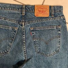 Very Rare To Find The Piece Of Levi’s In This Shape From 80-90’s Era. Those Are Brand New Without Tags, Made In Canada In 90’s. Heavy Weight Dense Denim. Tag 34x36 (Very Rare Inseam). Stone Washed- 80”S Trend, But Coming Back Again These Days.. Measured Waste 17.5 (35), Inseam 36, Front Rise 12, Hem Opening 8 Inches. Levi's 90s Denim Jeans, 90s Levi's Denim Bottoms, Mens Straight Jeans, Levis Men, Jeans Denim, Heavy Weight, Very Rare, Mens Jeans, Levi's