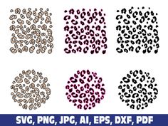 Cheetah Print Svg, Cheetah Svg, Leopard Print Svg, Leopard Svg, Teaching Sewing, Design Mom, Cricut Fonts, Music Design, Cut Canvas