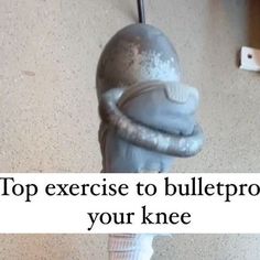 a close up of a toilet with the words top exercise to bulletproof your knee