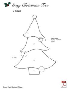 a christmas tree is shown with instructions for how to make it in the shape of a christmas