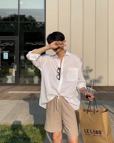 Korean Aesthetic Men Outfits, Asian Guy Summer Outfits, Asian Guy Outfits Summer, Filipino Summer Outfits, Summer Male Outfits Korean, Summer Fits Asian Men, Asian Streetwear Men Summer