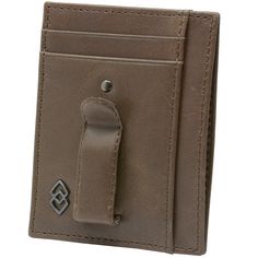 RFID Money Clip Front Pocket Wallet Double Diamond by Alpine Swiss MSRP $50.00 Our new signature collection features the classic Alpine Swiss style, quality, and functionality you've come to expect, in our most luxurious wallet skins yet. Product Features: Genuine Leather Measures: 3 1/4" L x 4" H x 3/8" W Spring money clip 4 card slots, 3 larger pockets for cards or bills Sleek Double Diamond logo Available in a variety of skins and colors, come sin giftbox. RFID PROTECTED: Certified Independen Classic Travel Wallets, Classic Rectangular Trifold Wallet For Travel, Classic Rectangular Trifold Travel Wallet, Classic Rectangular Wallet With Interior Card Slots, Classic Rectangular Wallets With Interior Card Slots, Brown Travel Wallets With Magnetic Closure, Classic Travel Card Holder With Id Window, Brown Business Card Holder With Id Window, Modern Brown Trifold Wallet With Rfid Blocking