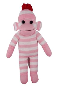 PRICES MAY VARY. SOCK MONKEY: Stuffed toy – Gifts – Present – Puppet.The quality of the sock monkey stuffed animal, as well as the vibrant coloring, will relax the mind and be snuggling up to this plush sock monkey toy will make any child happy. FUN & HUGGABLE: Huggable and fun-knitted soft material 16 inches adorable fun sock monkey doll for kids.Original sock monkey from a soft, huggable material that meets famous Plushland quality standards, this monkey plush toy features surface-washable. OR Sock Monkey Dolls, Boy Baby Doll, Monkey Toy, Knitted Stuffed Animals, Pink Monkeys, Monkey Doll, Monkey Stuffed Animal, Monkey Design, Monkey Plush