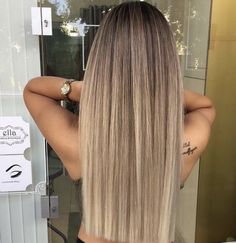 Balayage Straight, Balayage Straight Hair, Honey Hair Color, Hair Straightening Iron