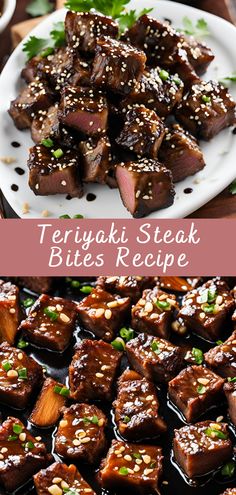 teriyaki steak bites recipe with sesame seeds