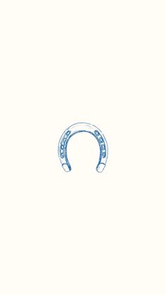 a drawing of a pair of horseshoes on a white background