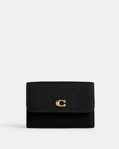 COACH® | Essential Mini Trifold Wallet Compact Wallets For Women, Women’s Wallet Small, Small Coach Wallet, Classic Compact Card Holder With Coin Pocket, Classic Compact Trifold Wallet With Interior Card Slots, Compact Card Holder With Coin Pocket, Classic Trifold Coin Purse With Card Slots, Compact Trifold Wallet With Coin Pocket, Compact Trifold Wallet With Card Slots For Business