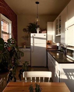 the kitchen is clean and ready for us to use