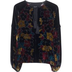 JADICTED Hawaii Velvet // velvet blouse with floral pattern ($275) ❤ liked on Polyvore featuring tops, blouses, sleeve blouse, cut loose tops, loose fitting blouses, v-neck top and tunic style tops Flower Print Top, Flower Print Blouse, Tunic Style Tops, Loose Blouse, Loose Fitting Tops, Floral Print Blouses