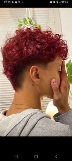 Short Hairstyles For Women Curly, Low Fade Curly Hair Women, Super Short Hair Curly, Short Curly Hair With Shaved Sides, Undercut Wavy Hair For Women, Undercut On Curly Hair, Short Curly Shaved Sides, Short Curly Mullets, Curly Fohawk Haircut