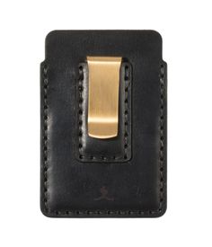 (1) Simple Card Wallet with Money Clip // Black - Bexar Goods - Bexar Goods Co. Silver Money Clip, Kids Dining, Simple Wallet, Country Jewelry, Card Storage, Party Paper, Gifts Cards, Monogram Styles, Wallet Accessories