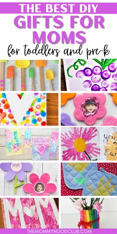 the best diy gifts for moms for toddlers and prek