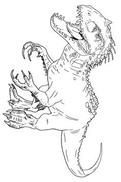 dinossauros para colorir Dinosaur Preschool, Dinosaur Coloring Sheets, Jurassic World Indominus Rex, Jurassic World T Rex, Minion Coloring Pages, Puppy Coloring Pages, Indominus Rex, Dinosaur Drawing, Dinosaur Pictures