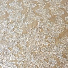 Beautiful Embroidery flower lace fabric with sequin This is a new style in high quality. Great for wedding dress, evening gown, Costume, cocktail dress Color: Ivory Width - 51 inches, Length - yard Wholesale acceptable, please convo me Shipping Time: United Sates: 10-15 working days United Kingdom:10-15 working days Canada: 10-15working days Australia: 10-15 working days Asia:4-8 working days Europe: 10-20 working days need express mail service , please contact us we only refund for the lace , n Embroidered Cream Sequin Lace Fabric, Cream Embroidered Lace Sequin Fabric, White Lace Fabric With Floral Applique, Cream Lace Fabric With Floral Embroidery, White Lace Tulle Fabric With Floral Applique, Cream Lace With Floral Applique, Gown Costume, Sewing Wedding Dress, Wedding Dress Sequin