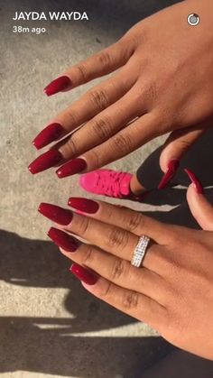 Like what you see? Follow me for more: @Kyreebrianne Colored Nail Designs, Nail Model, Unghie Sfumate, Nail Styles, Dark Nails, I Love Nails, Aesthetic Dark, Gorgeous Nails