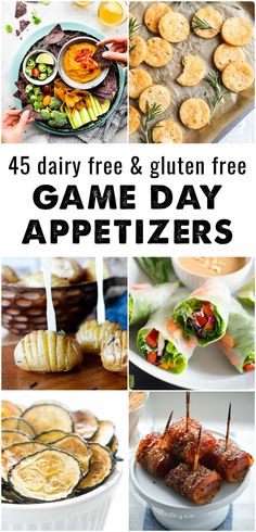 game day appetizers with text overlay