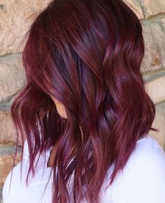 Magenta Red Hair, Winter Hair Color Trends, Wine Red Hair, Balayage Blonde