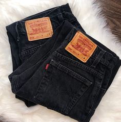 Levi Vintage Jeans, Levis Black Jeans, Highwaisted Jeans, Black Levi Jeans, Black Levis, Jean Vintage, Jeans Mom, Levi Jeans 501, Womens Jeans