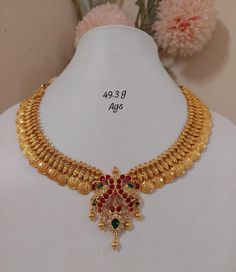 Latest Gold Antique Necklace Designs, Latest Necklace Designs Gold, Pendent Set Gold, Big Earrings Gold, Natural Material Jewelry, Pretty Gold Necklaces, Diamond Jewlery