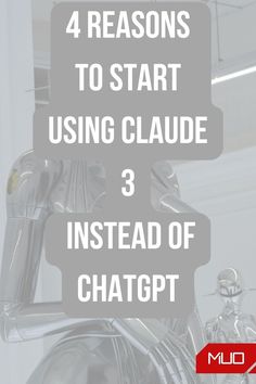 a close up of a faucet with the words 4 reasons to start using claude 3 instead of chat