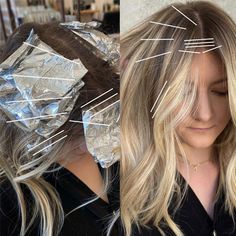 5 Foil Tips & Tricks From @the.blonde.chronicles - Behindthechair.com Foil Placement, Partial Balayage, Blonde Foils, Foil Highlights, Balayage Technique