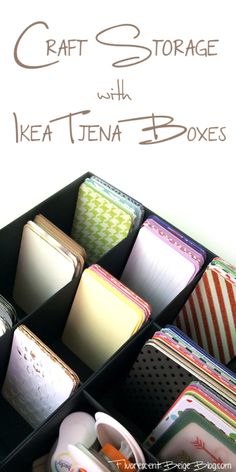 craft storage with ikea tena boxes