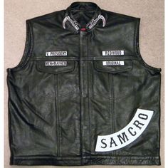 Sons Of Anarchy Vest, Sons Of Anarchy Jax Teller, Leather Waistcoat, Jax Teller, Charlie Hunnam, Sons Of Anarchy, Motorcycle Jacket, Men's Clothing