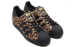 Adidas atmos x Superstar 'Cheetah' H67529 Cheetah Adidas Shoes Outfit, Cheetah Sambas, Cheetah Print Sambas, Superstar Adidas, Cheetah Adidas, Leopard Print Adidas, Cheetah Shoes, Pretty Sneakers, Shoe Wishlist