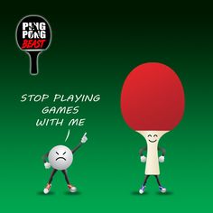 two ping pong paddles are playing games with me