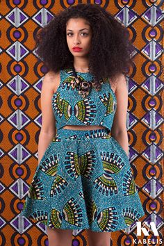 Fabric of the Week: Basket Motif Ankara Fabric | Urbanstax Ankara Design, Styles Ankara, Kitenge Designs, Ankara Short, Skirt Styles, Ethno Style