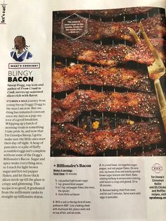 an article in the paper features ribs on a grill